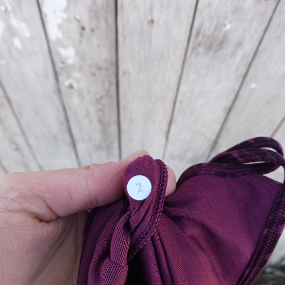 Lululemon Womens Sz 2 Lighten Up Tank Heathered Workout Bra Top In One Luxtreme - Picture 7 of 7
